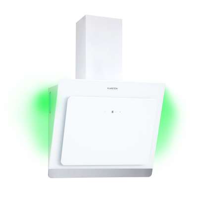 Klarstein Aurora Eco 90, páraelszívó, 69 cm, falra szerelhető, 550 m³/h, A+, érintéses vezérlés, fehér