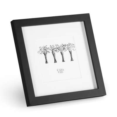 Casa Chic Cannon, képkeret, négyzet alakú, fényképek 20 x 20 cm, paszpartu, valódi fa 
