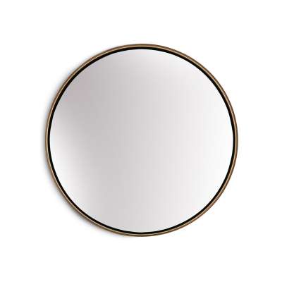 Casa Chic Fournier, fali tükör fém kerettel, kerek, Ø 40 cm