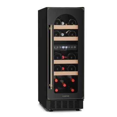 Klarstein Vinovilla Victoria 17 Built-In Duo Vilhelmine Edition, borhűtő, 17 palack, üvegajtó