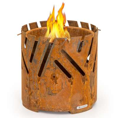 Blumfeldt Crown, 3 az 1-ben tűzrakóhely, Ø 46 cm, víz- és fagyálló, grilllap, grillrács, bambuszlap