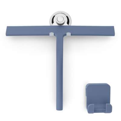 Gütewerk by blumfeldt Blaze, zuhanyzósarok törlő, 28 cm, szilikon borítás, rozsdamentes acél mag, modern design