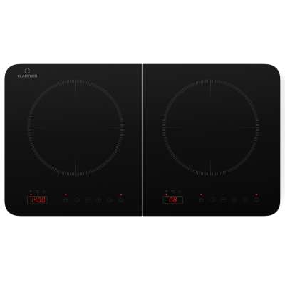 Klarstein Cookio, dupla indukciós főzőlap, 3500 W, időzítő, üvegkerámia