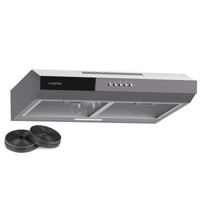 Klarstein Contempo 60, páraelszívó, 60 cm, szekrény alatti, 200 m³/ó, LED, akril, rozsdamentes acél