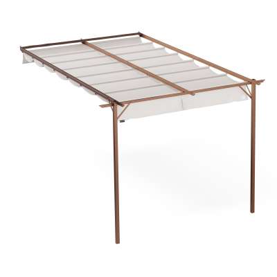 Blumfeldt Pantheon Wall Pergola, fali pergola, 3 x 4 m, porszórt acél, időjárásálló