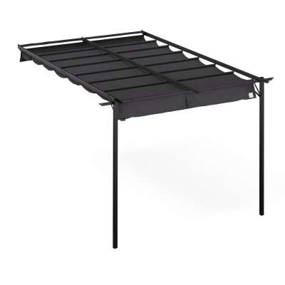 Blumfeldt Pantheon Wall Pergola, fali pergola, 3 x 4 m, porszórt acél, időjárásálló