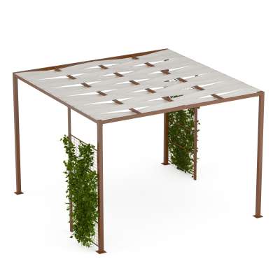 Blumfeldt Shade Cove GreenWall, pergola, 3 x 3 m, oldalfalak, porszórt festék, időjárásálló