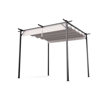 Blumfeldt Pantheon Robust, pergola, 3 x 3 m, időjárásálló porszórt acél, időjárásálló 