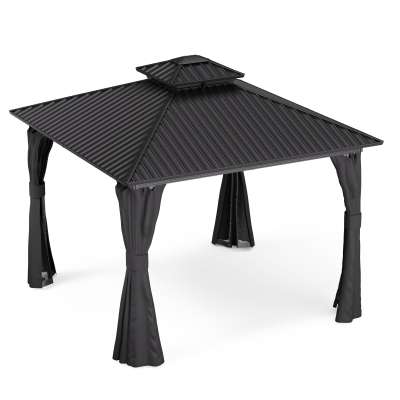 Blumfeldt ShadeFortress, pavilon, 3 x 3 m, horganyzott acél tető, véd a nap, eső és szél ellen