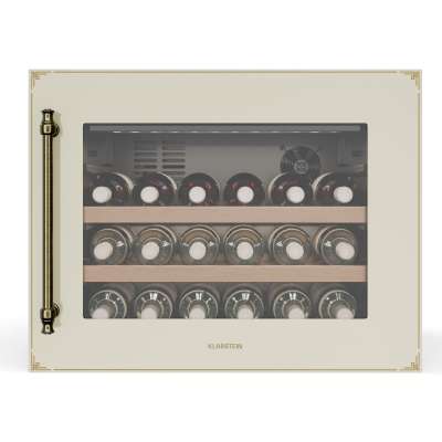 Klarstein Vinsider Victoria 28 borhűtő, 28 palack, érintés, UV-védelem, LED, csendes, 2 polc, 2 polc