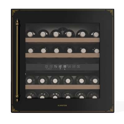 Klarstein Vinsider Victoria 36 borhűtő, 36 palack, érintés, UV-védelem, LED, csendes, 3 polc