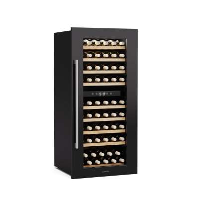Klarstein Vinsider Duo borhűtő, 79 palack, 2 hűtési zóna, UV védelem, 9 polc, Érintéses vezérlés