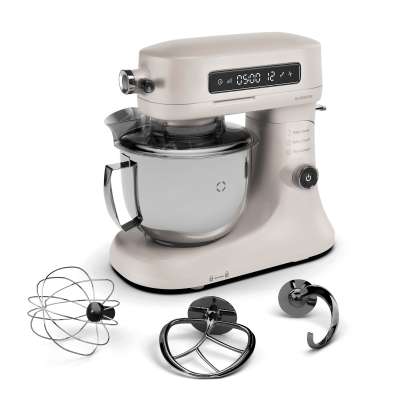 Klarstein Chiara konyhai robotgép, 1600 W, 12 beállítás, rozsdamentes acél tál, LCD kijelző, Tartozékokkal együtt