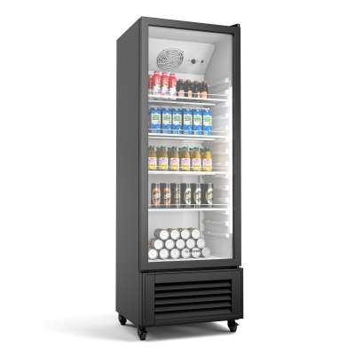 Klarstein GrandCooler italhűtő, 270 l, LED világítás, kerekekkel, 4 polccal