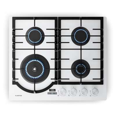 Klarstein Ignito gas cooktop 8 kW, cast iron supports, timer, temperature control