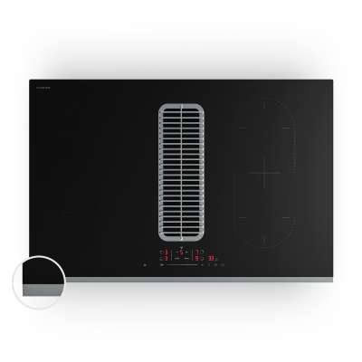 Klarstein Verosteel indukciós főzőlap beépített páraelszívóval, elegáns, minimalista, 8400W, 80 cm