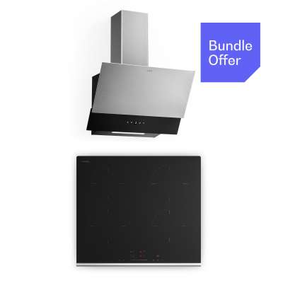 Klarstein Verosteel indukciós főzőlap + Verosteel fejmagasság nélküli páraelszívó | 60 cm