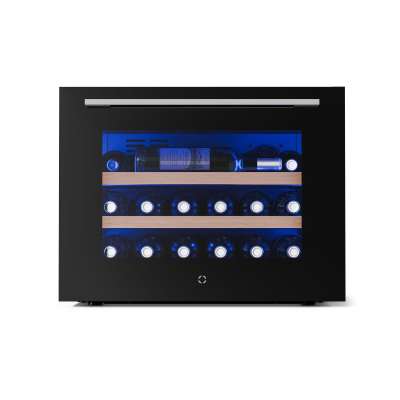 Klarstein Illuminosa beépített borhűtő | Modern | UV védelem | 61 liter | 19 palack | 60 cm