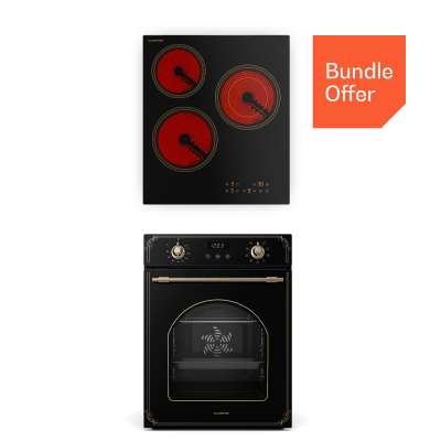 Klarstein Victoria kerámia főzőlap + Victoria keskeny sütő | Időtlen | 45 cm