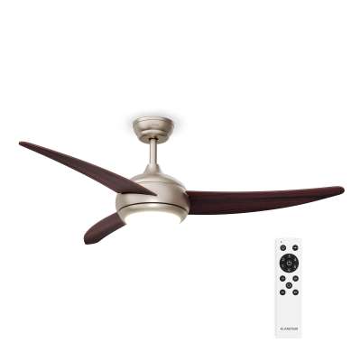 Klarstein El Paso mennyezeti ventilátor világítással | 132 cm | 35 W | Csendes működés | Fa