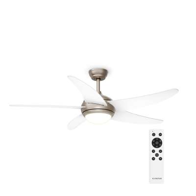 Klarstein Bolero mennyezeti ventilátor világítással | 132 cm | 35 W | Csendes működés | Fa