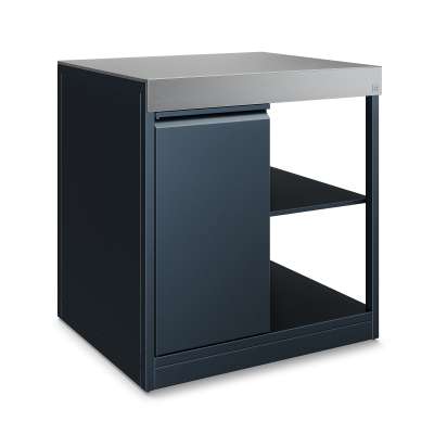 Klarstein WaldChef tárolószekrény | Rozsdamentes acél munkalap | Időjárásálló | 90 x 90 cm