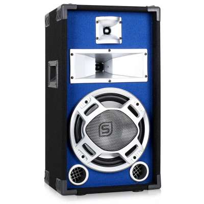 Skytec PA hangfal, 25 cm (10'') subwoofer, kék LED effekt