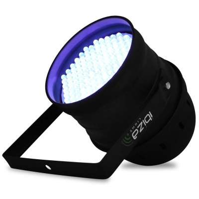 Piros LED fényreflektor Ibiza LBL 64 LED, DMX, PAR 64