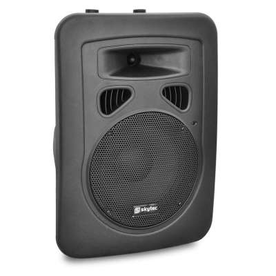 Aktív 20 cm Skytec 200W PA-hangfal XLR mikrofonnal