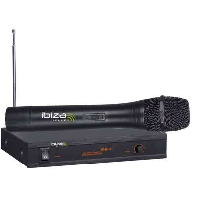 Ibiza VHF-1A wireless mikrofon rendszer, nagy frekvencia terjedelem, 90dB