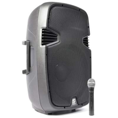 Skytec SPJ-1500A aktív PA hangfal, 800 W, 38 cm (15