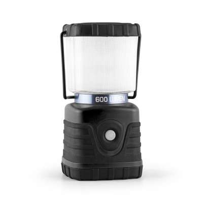 Yukatana Yorion, fekete, 600 Lumen, 150 óra, 15 m, kemping lámpa, LED, akkumulátor, szögletes