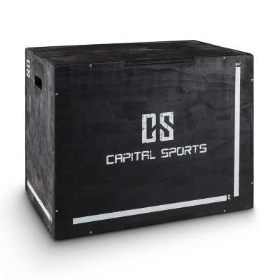 Capital Sports Shineater, fekete, Plyo Box három magassággal 20