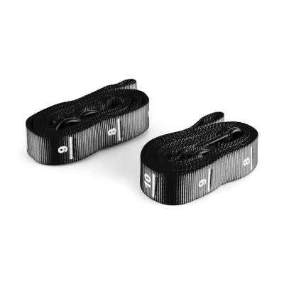 Capital Sports Addic, fekete, nejlon szíj, szalag, 2 darab, készlet, karabiner horog, versenyszabvány