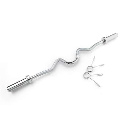 Capital Sports accretor 120 SC supercurl bar, hajlított súlyzórúd, 120 cm / 50 mm/max. 272 kg, acél, krómozott