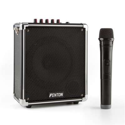 Fenton ST040, hordozható hangrendszer, bluetooth, USB, microSD, MP3, VHF, akkumulátor