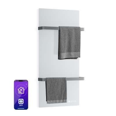 Klarstein HotSpot Crystal Smart infravörös panel | 800 W | 12 m² | Érintőképernyős vezérlés és hangvezérlés 