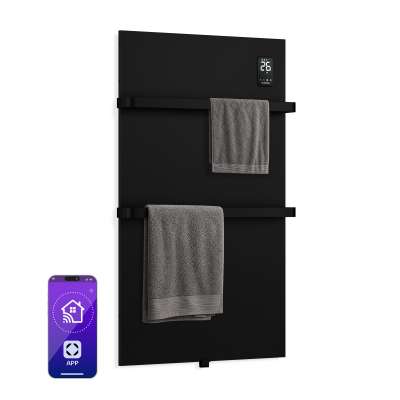 Klarstein BathRadiant Smart infravörös panel | 600 W | 10 m² | Érintőképernyős vezérlés és hangvezérlés 