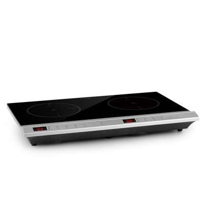 Klarstein MisterCook Duo, infravörös főzőlap, 3000 W, 90-650 ° C, kikapcsolás időzítő, ezüst