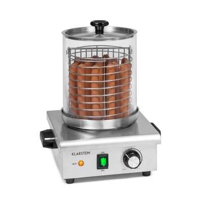 Klarstein Wurstfabrik 450, hot-dog készítő, 450 W, 5 l, 30 - 100°C, üveg, rozsdamentes acél