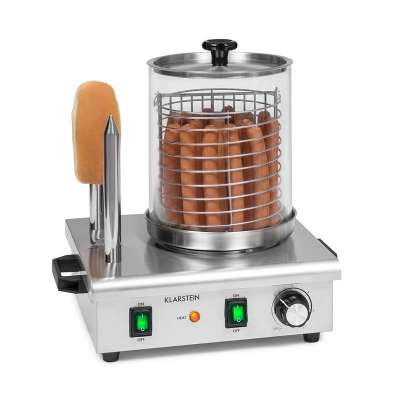 Klarstein Wurstfabrik 550, hot-dog készítő, 550 W, 5 l, 30 - 100 °C, üveg, rozsdamentes acél