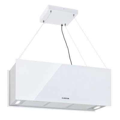Klarstein Kronleuchter XL, mennyezeti páraelszívó, 90 cm, 590 m³/ó, LED, érintőképernyős, fehér