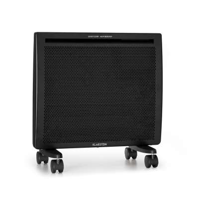 Klarstein Hot Spot Slimcurve Double Wave, konvektor, 2 az 1-ben fűtőtest, 1000 W, heti időzítő, fekete