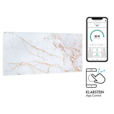 Klarstein Wonderwall Air Art Smart, infravörös hősugárzó, 120 x 60 cm, 700 W, alkalmazás, márvány
