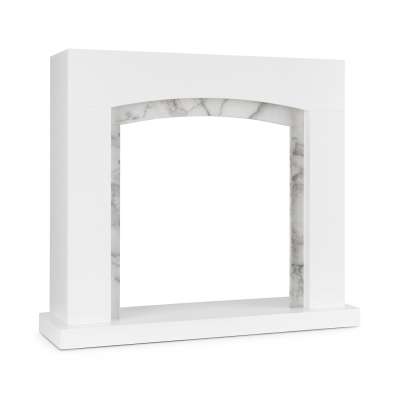 Klarstein Studio Frame II, kandallószerkezet, MDF, márvány díszítéssel