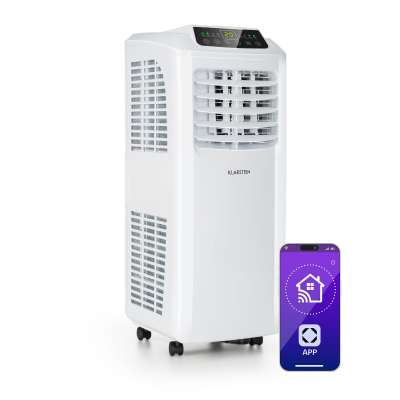 Klarstein Pure Blizzard Smart 9k, mobil klíma, 9000 BTU / 2,6 kW, A energiahatékonysági osztály, távirányító