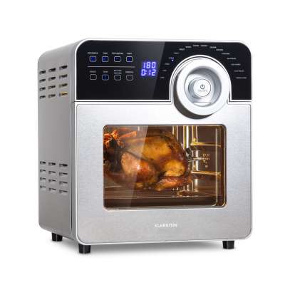 Klarstein AeroVital Cube Chef, forrólevegős fritőz, 1700 W, 14 l, 16 program, felső és alsó fűtés