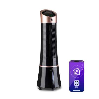 Klarstein Skyscraper Ice Smart, 4 az 1-ben, léghűtő és ventilátor, WiFi, 210m³/ó, távirányítóval