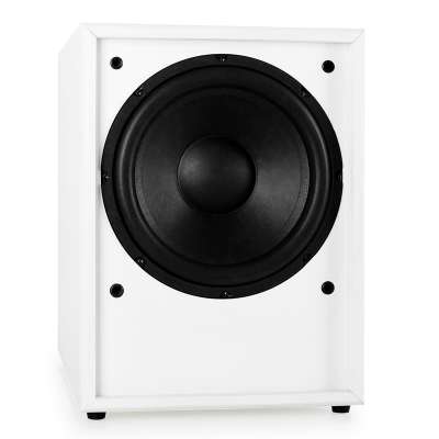 Auna Linie-300-SW-WH aktív subwoofer, AUX, fehér