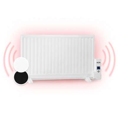 OneConcept Wallander, olajradiátor, 1000 W, termosztát, olajfűtés, lapos design, fehér